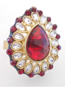 Kundan Finger Ring